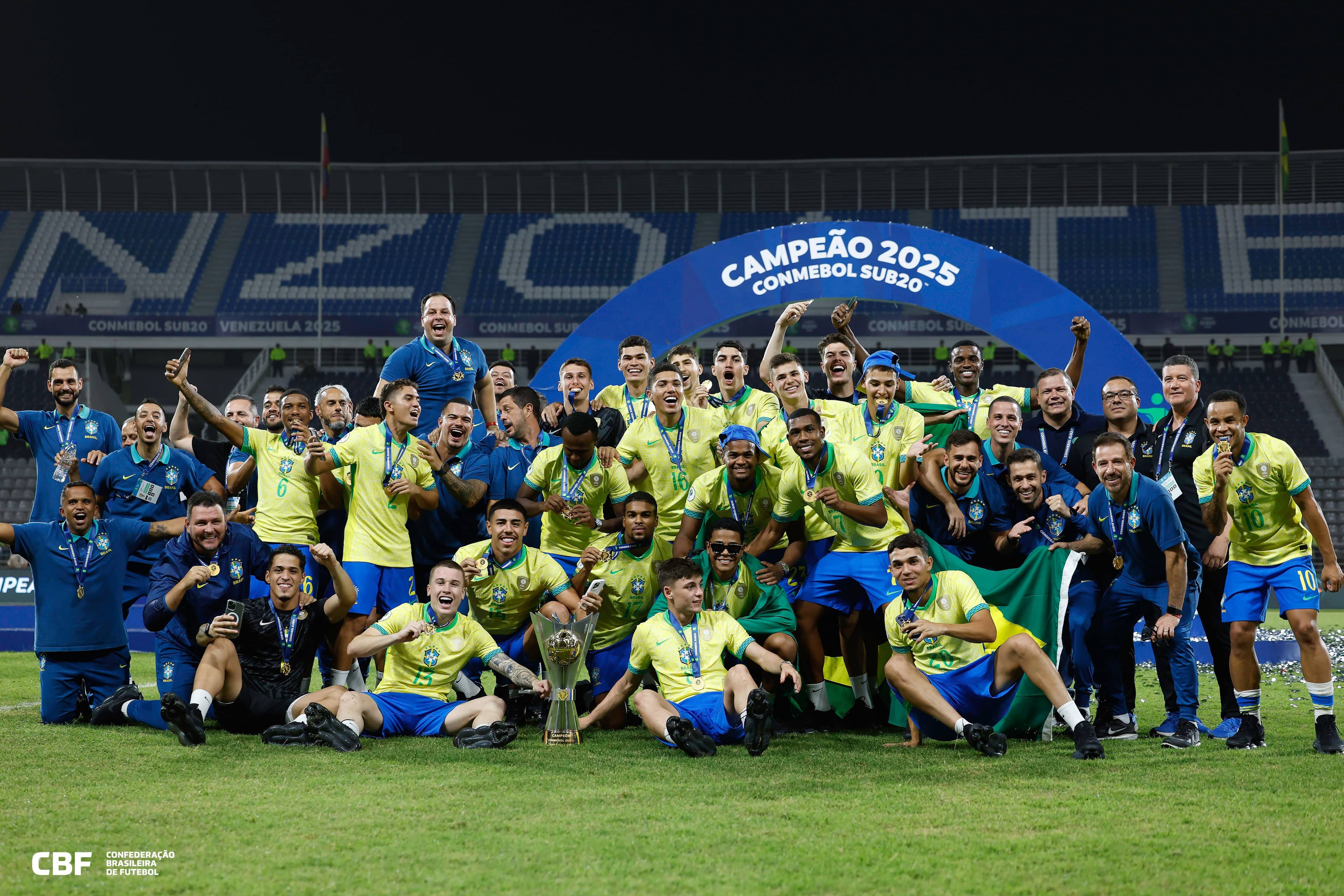 Seleção Brasileira conquistou o Sul-Americano Sub-20 pela 13ª vez