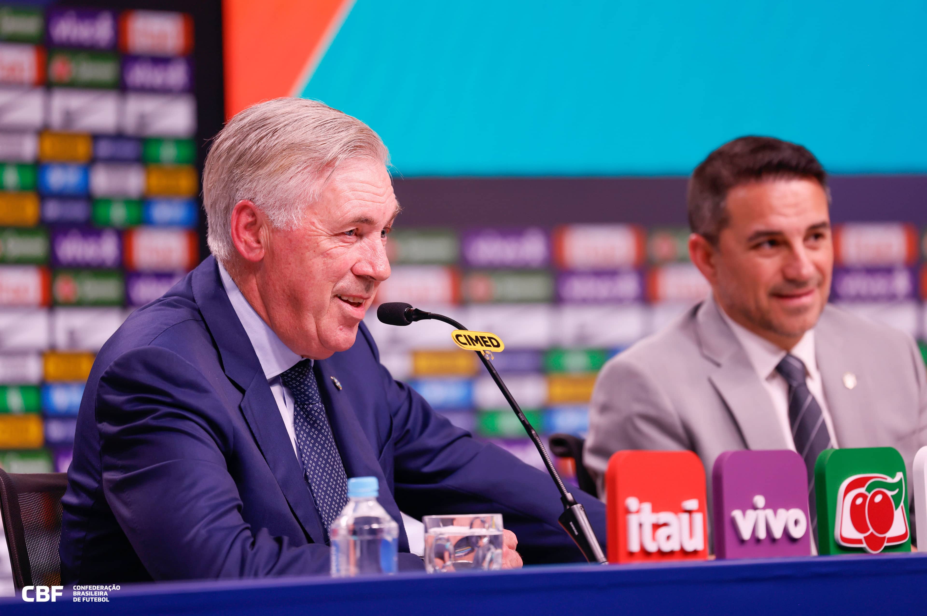 Carlo Ancelotti fará a convocação do Brasil para os amistosos com Coreia do Sul e Japão no dia 1º de outubro