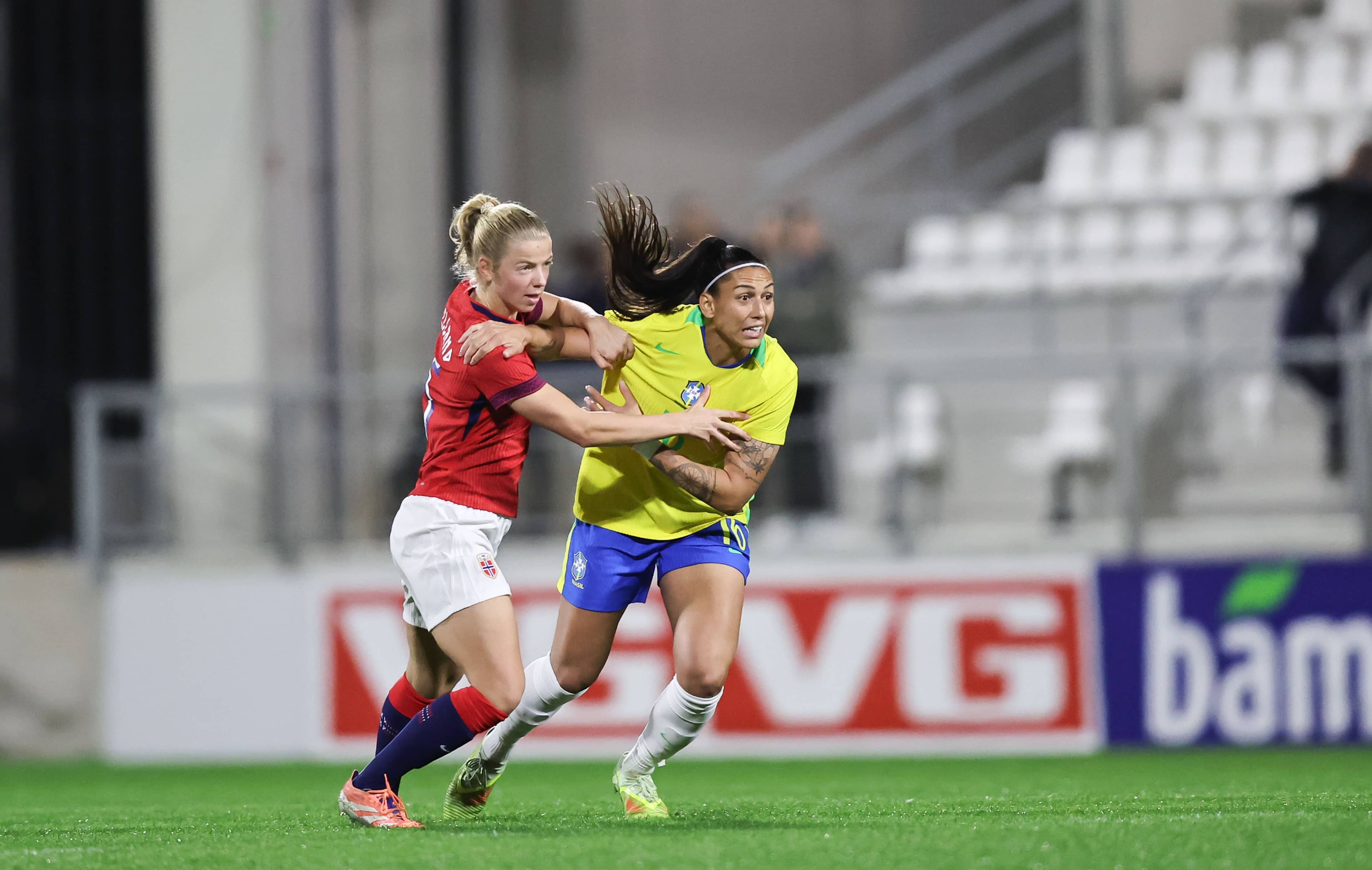 Brasil não conseguiu encaixar seu jogo contra a Noruega