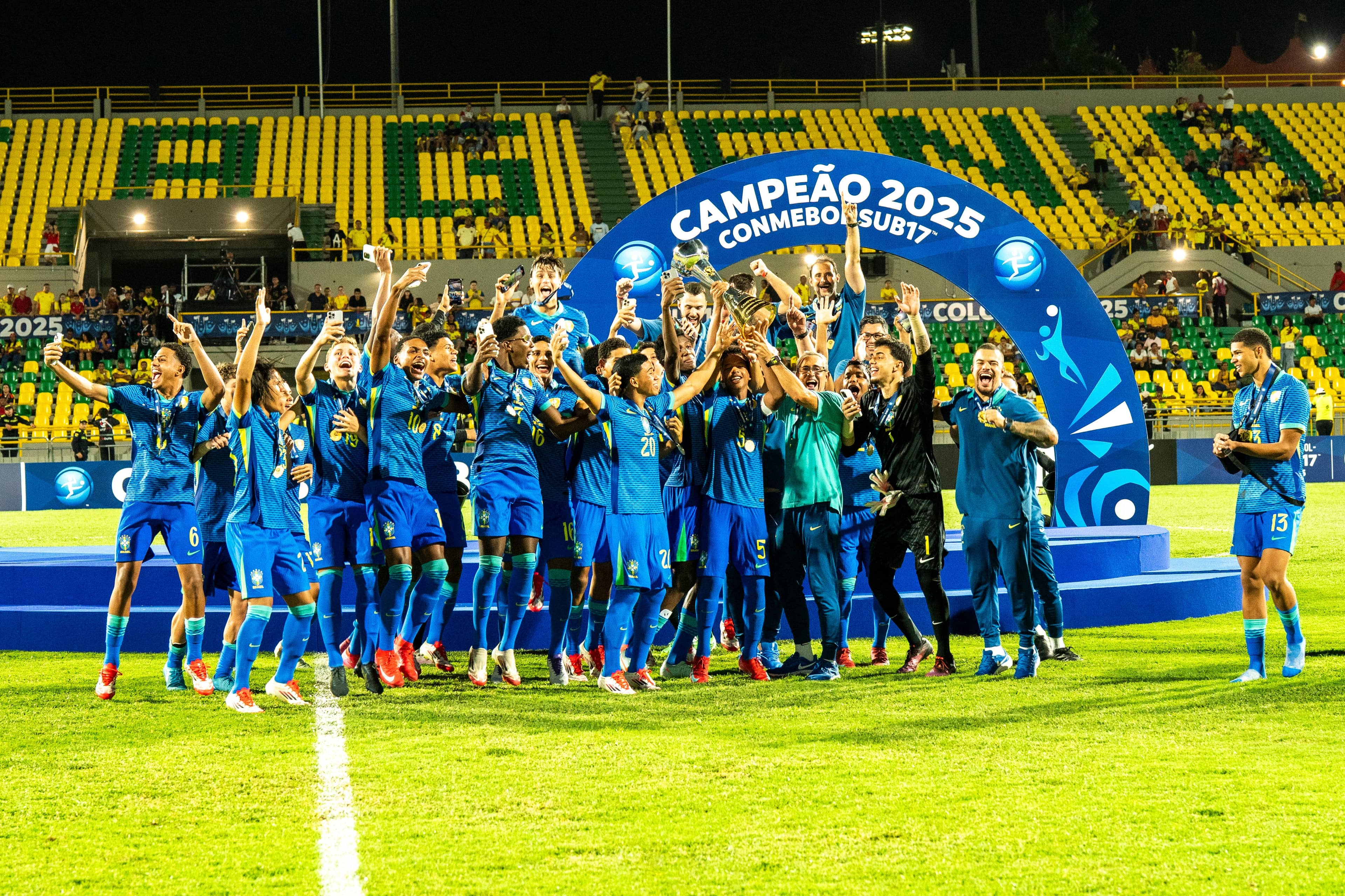 Brasil celebra o 14° título Sul-Americano