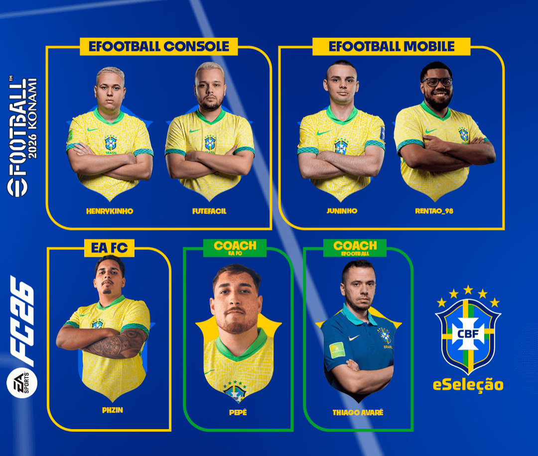 eSeleção Brasileira está convocada para os amistosos contra França e Croácia 