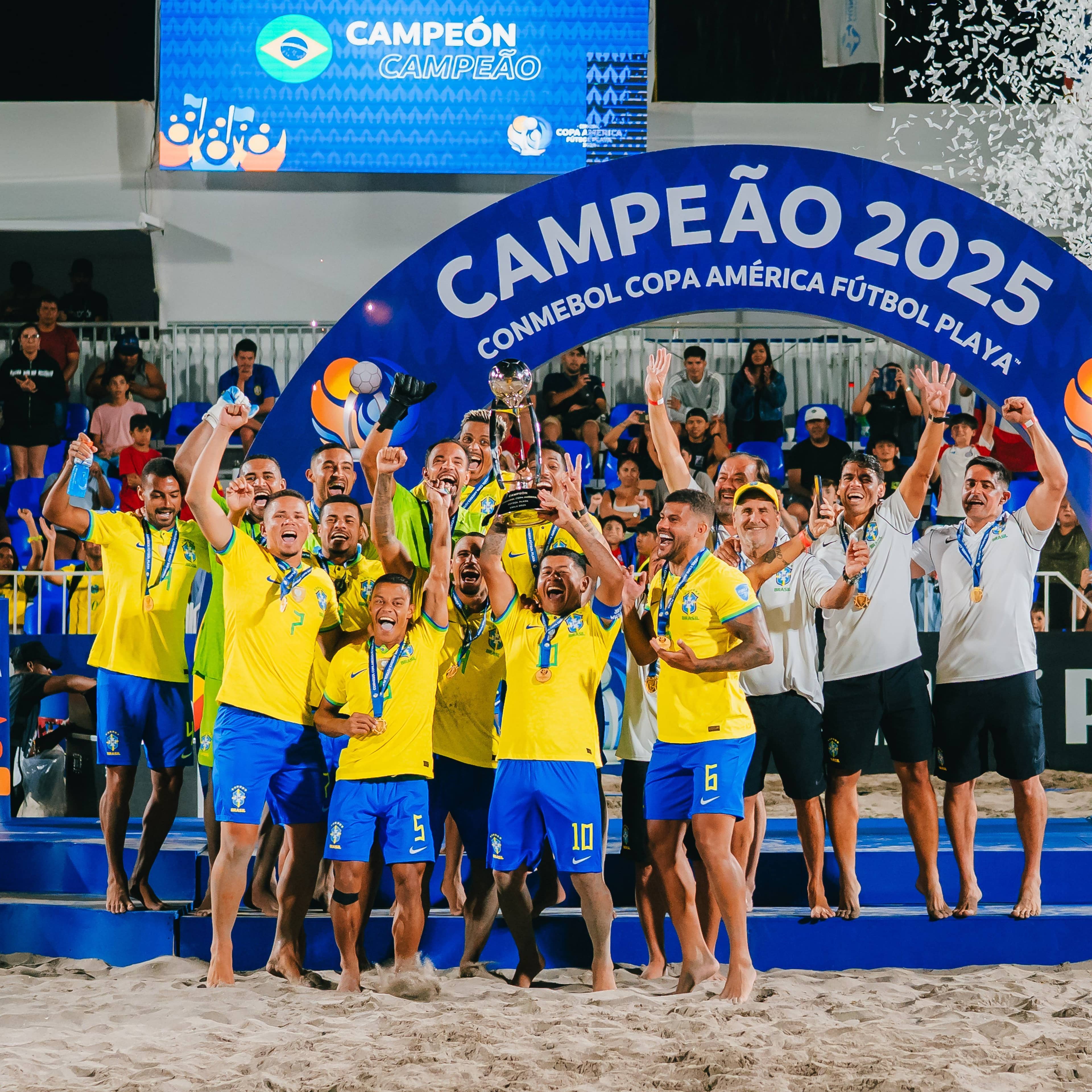 Seleção de Beach Soccer foi campeã da Copa América 2025