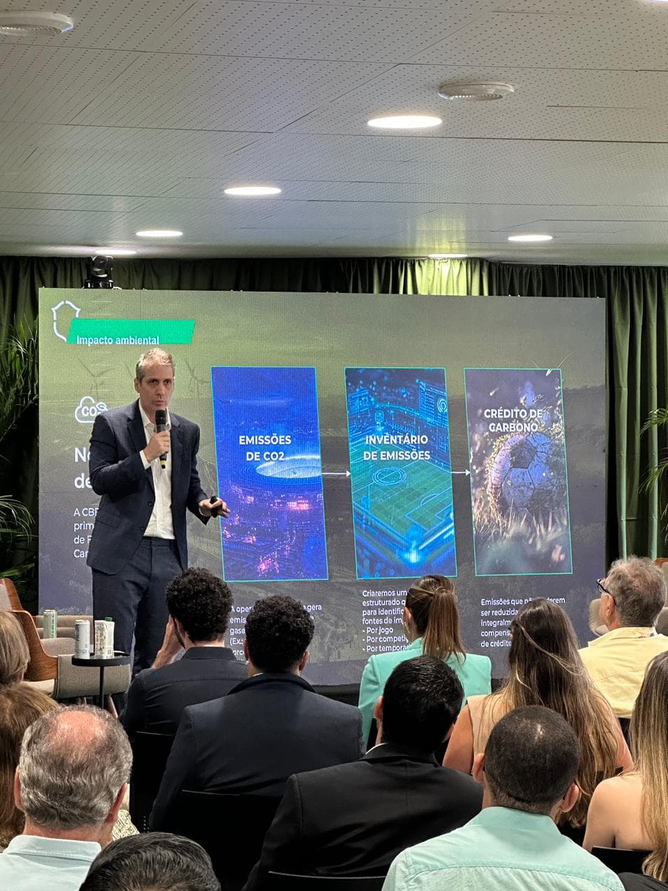 Programa CBF Impacta foi apresentado pelo vice-presidente da CBF Ricardo Gluck Paul durante a COP 30, em Belém