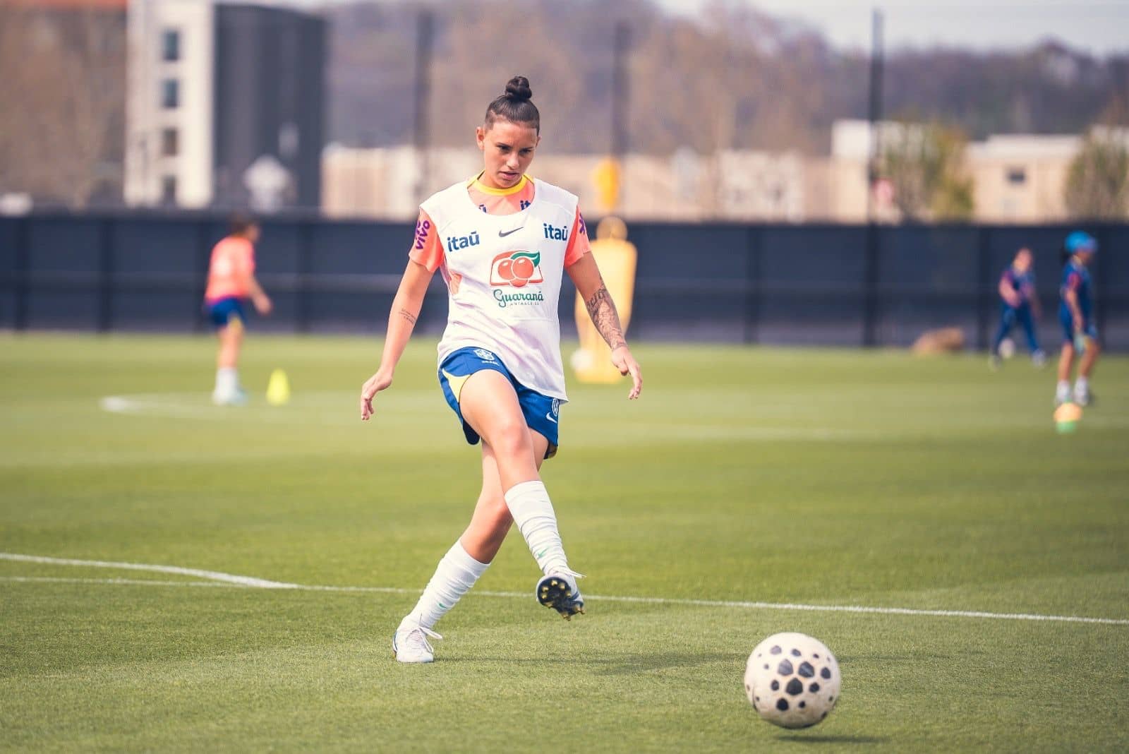 Júlia Vaini em segundo dia de preparação da Seleção Brasileira para os amistosos contra os Estados Unidos no Kansas (EUA)
