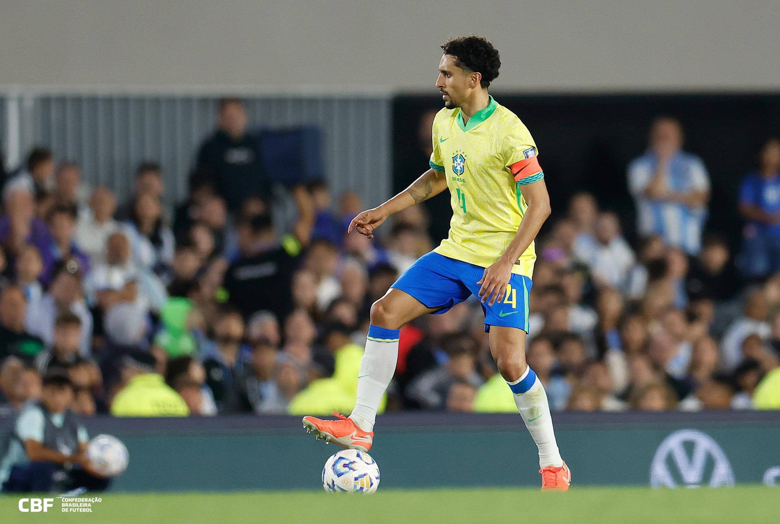 Marquinhos é um dos jogadores mais experientes da Seleção Brasileira